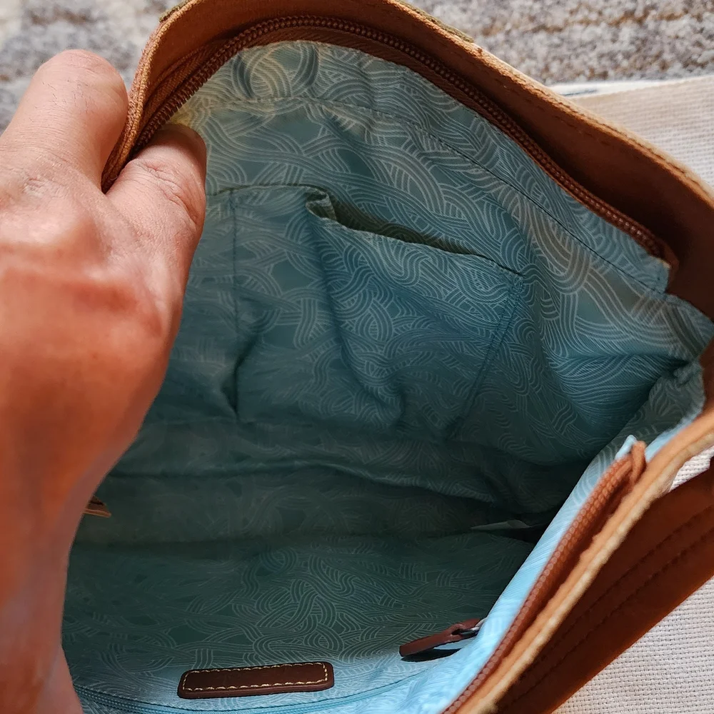 The Sak Multicolor Patchwork Leather Suede Shoulder Bag. - Picture 4 of 15